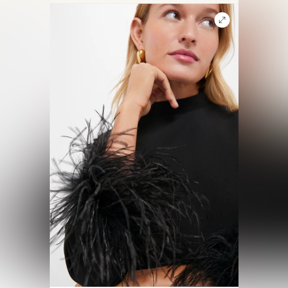 NWT Tuckernuck Black Feather Mod Ellie Dress , Large - Picture 4 of 13